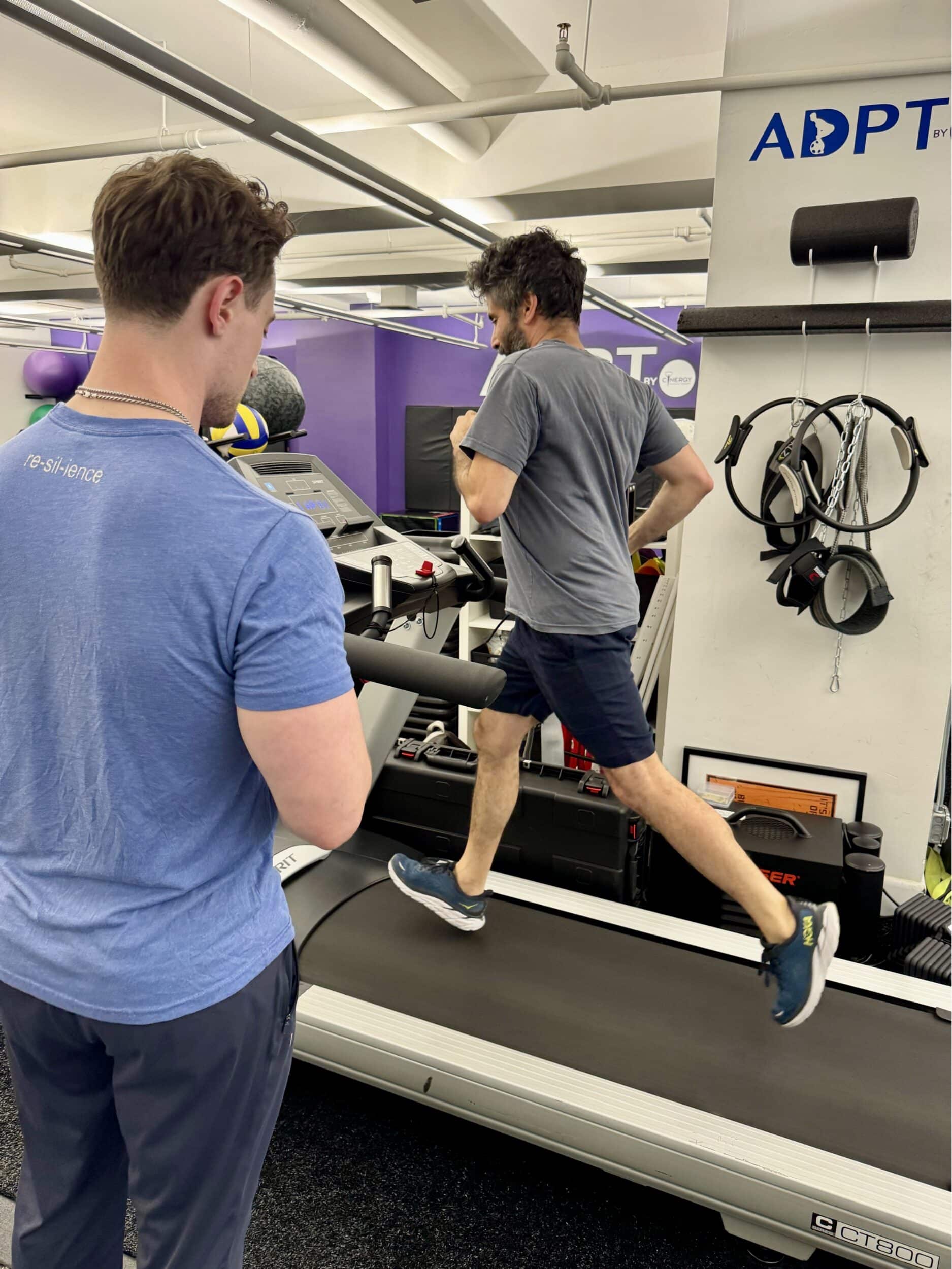 Personalized movement analysis session for professional runner